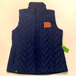 NWT Holloway Ladies Size Medium Repreve Eco Vest Navy Blue Quilted